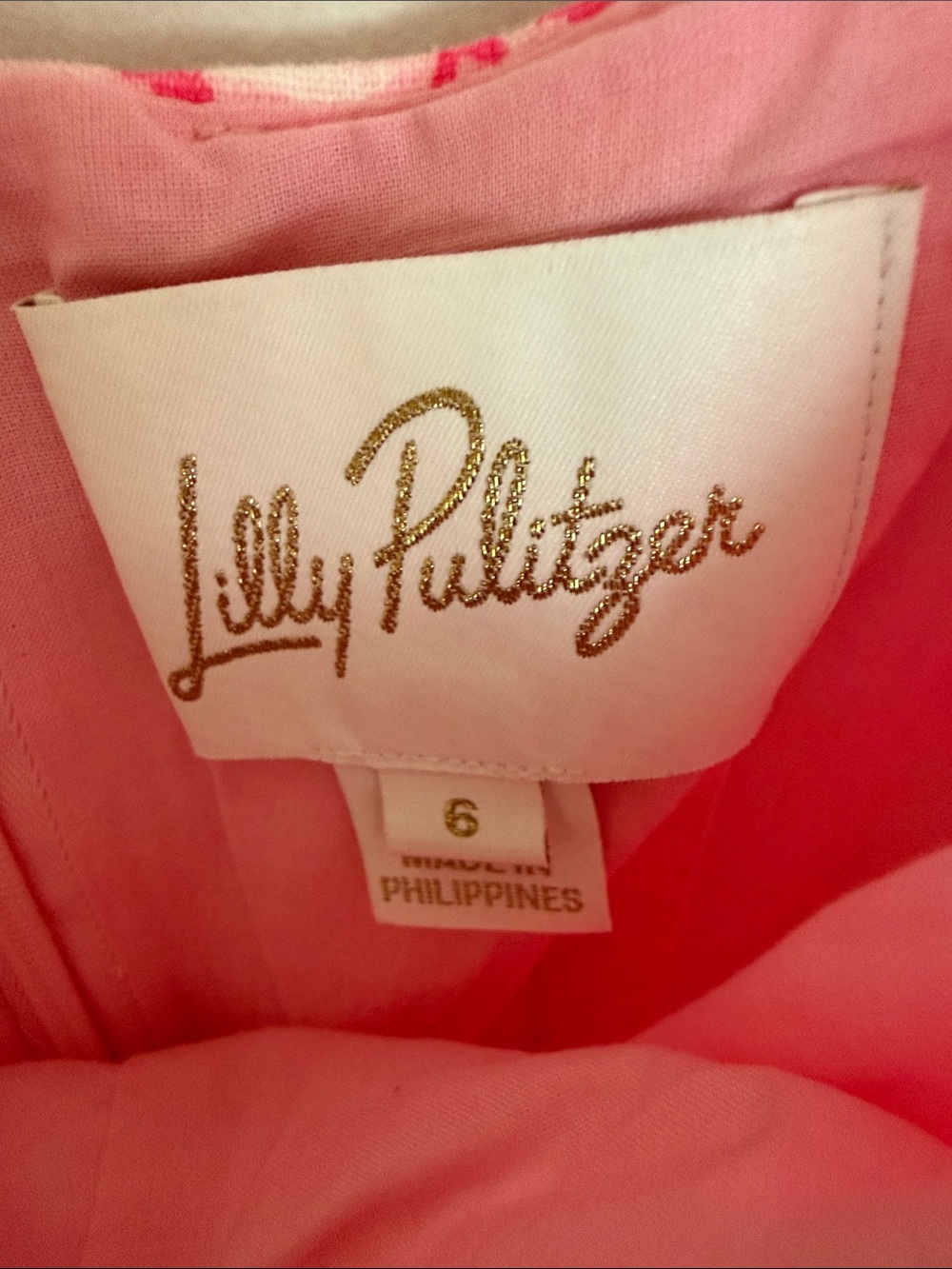 💕NWOT Lilly Pulitzer Calina Linen Conch Shell Pink Floral Square-Neck Midi Dress - Picture 2 of 5